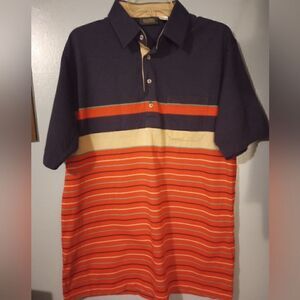 Jantzen natural touch striped polo